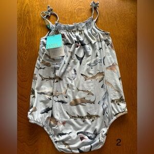 NWT Posh Peanut Spaghetti Strap Bubble Romper